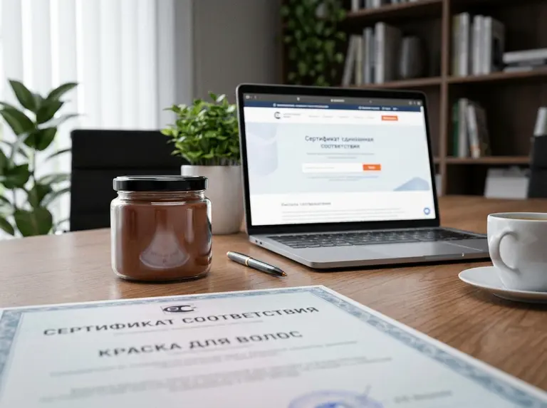 Сертификат на краску для волос